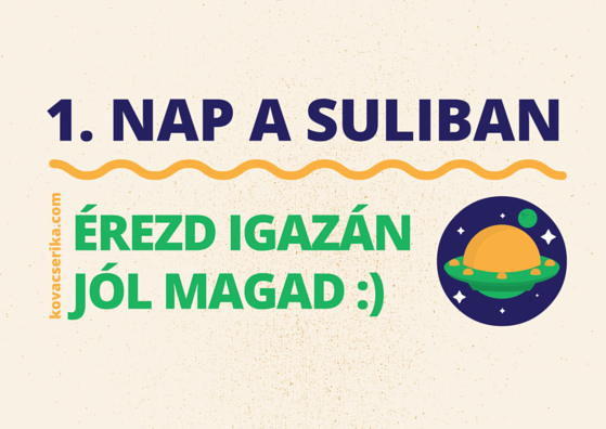első nap a suliban
